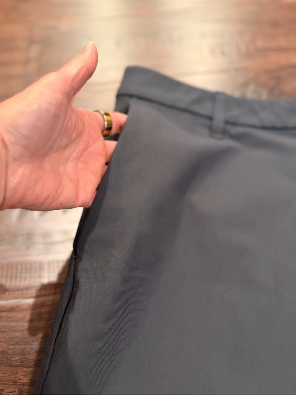 lululemon athletica Men's Flat Front Shorts - Black and Navy Blue